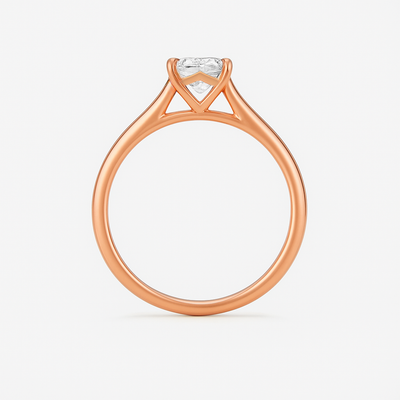 The Victoria Ring - Cathedral Princess Solitaire - Lab Grown Diamond