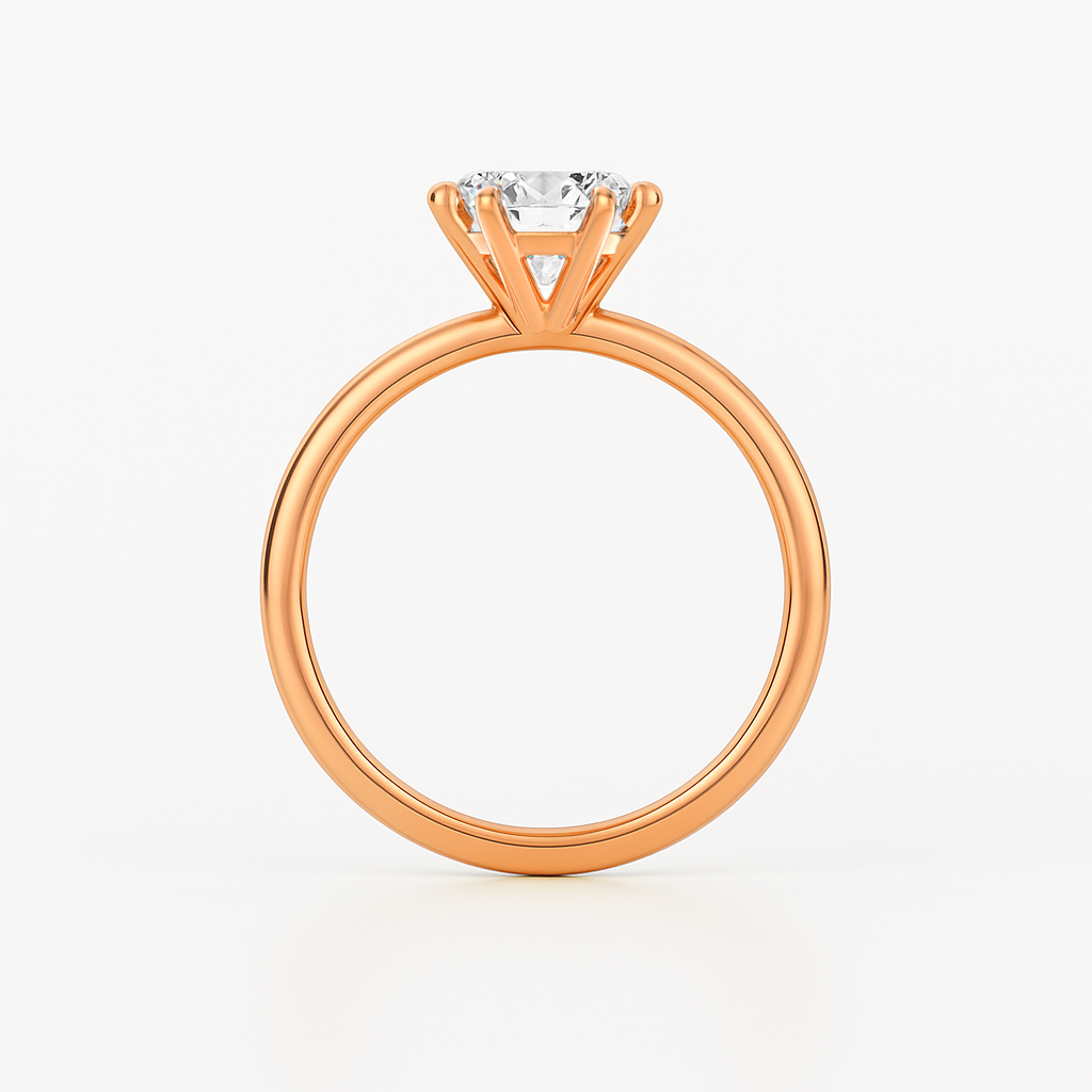 The Stanton Ring - 6-Claw Round Solitaire - Lab Grown Diamond