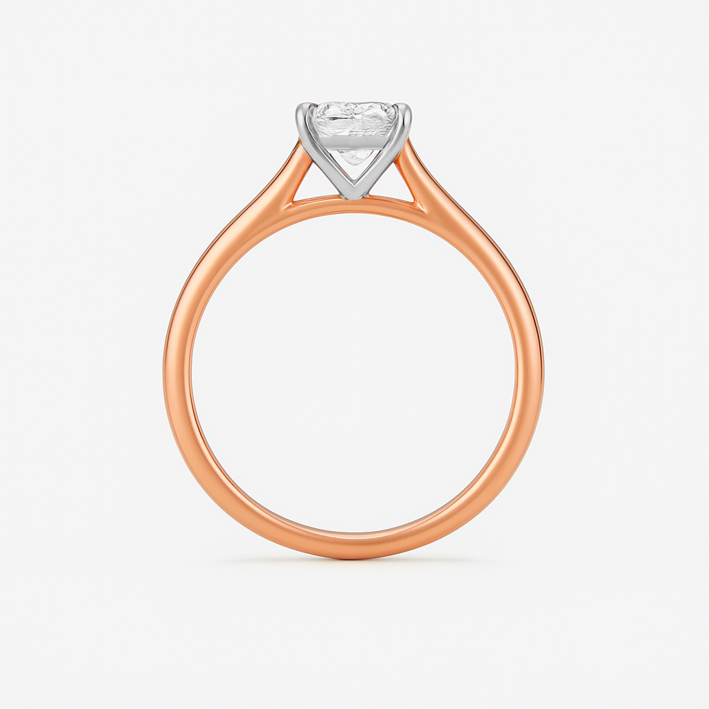 The Zara Ring – Cathedral Set Solitaire with Four-Claw Setting
