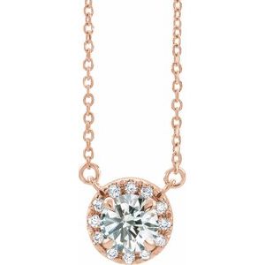 14K Yellow, White, Rose Gold  0.625 CTW Lab-Grown Diamond French-Set 40-45cm Necklace