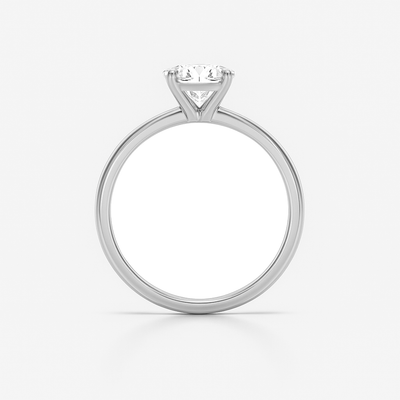 The Venice Ring - Low Set Round Solitaire - Lab Grown Diamond