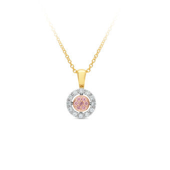 Pink Caviar Diamond Pendant