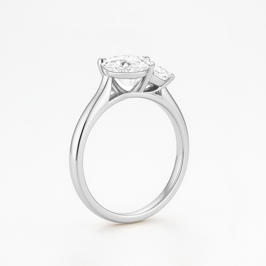 Two Stone Engagement Ring  | Toi et Moi style