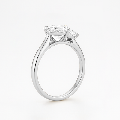 Two Stone Engagement Ring  | Toi et Moi style
