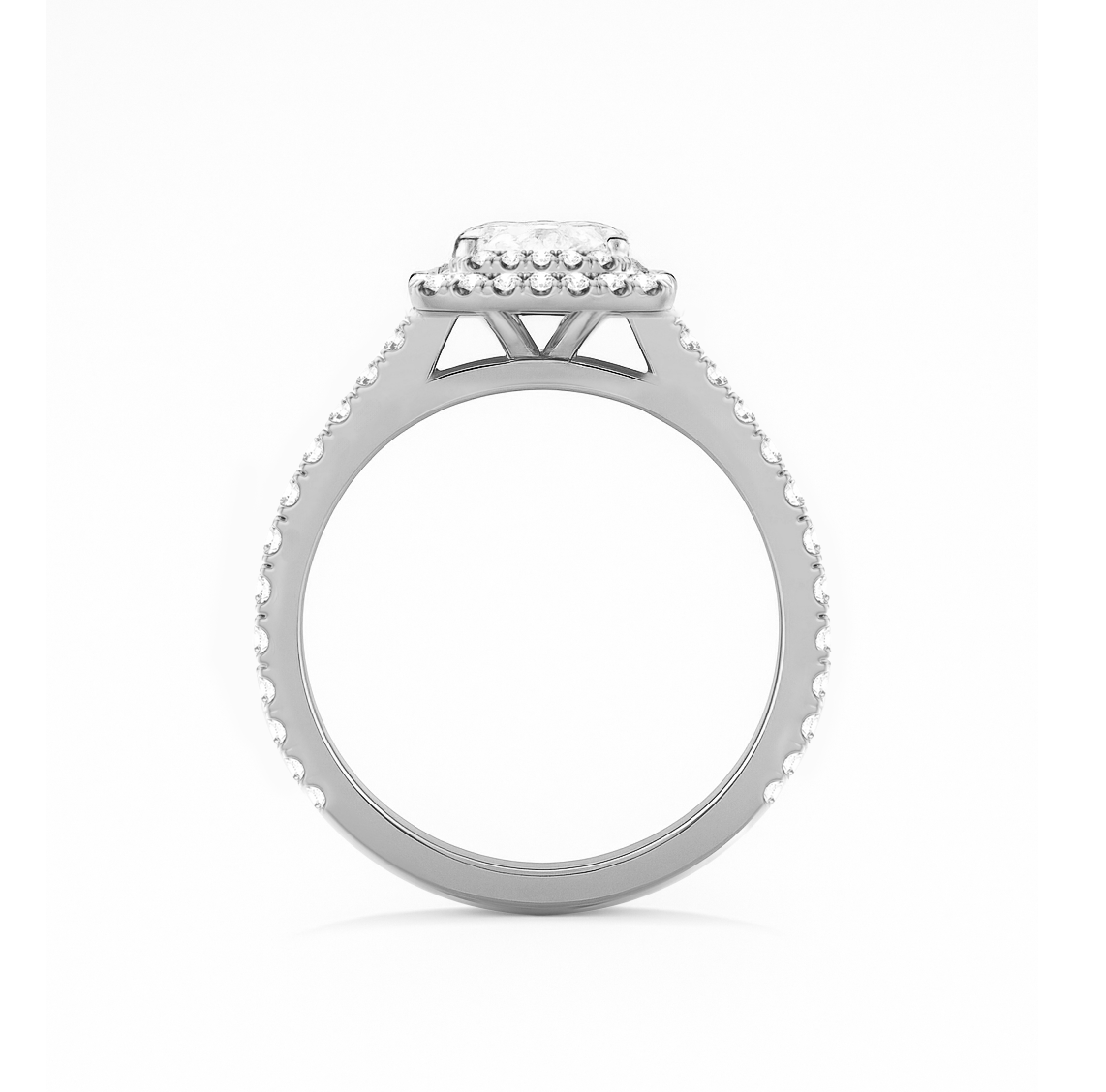 Double Halo Engagement Ring - Olivia