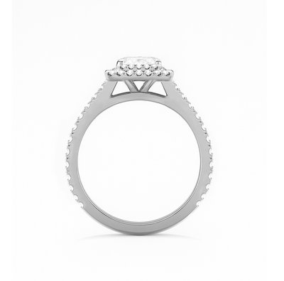 Double Halo Engagement Ring - Olivia