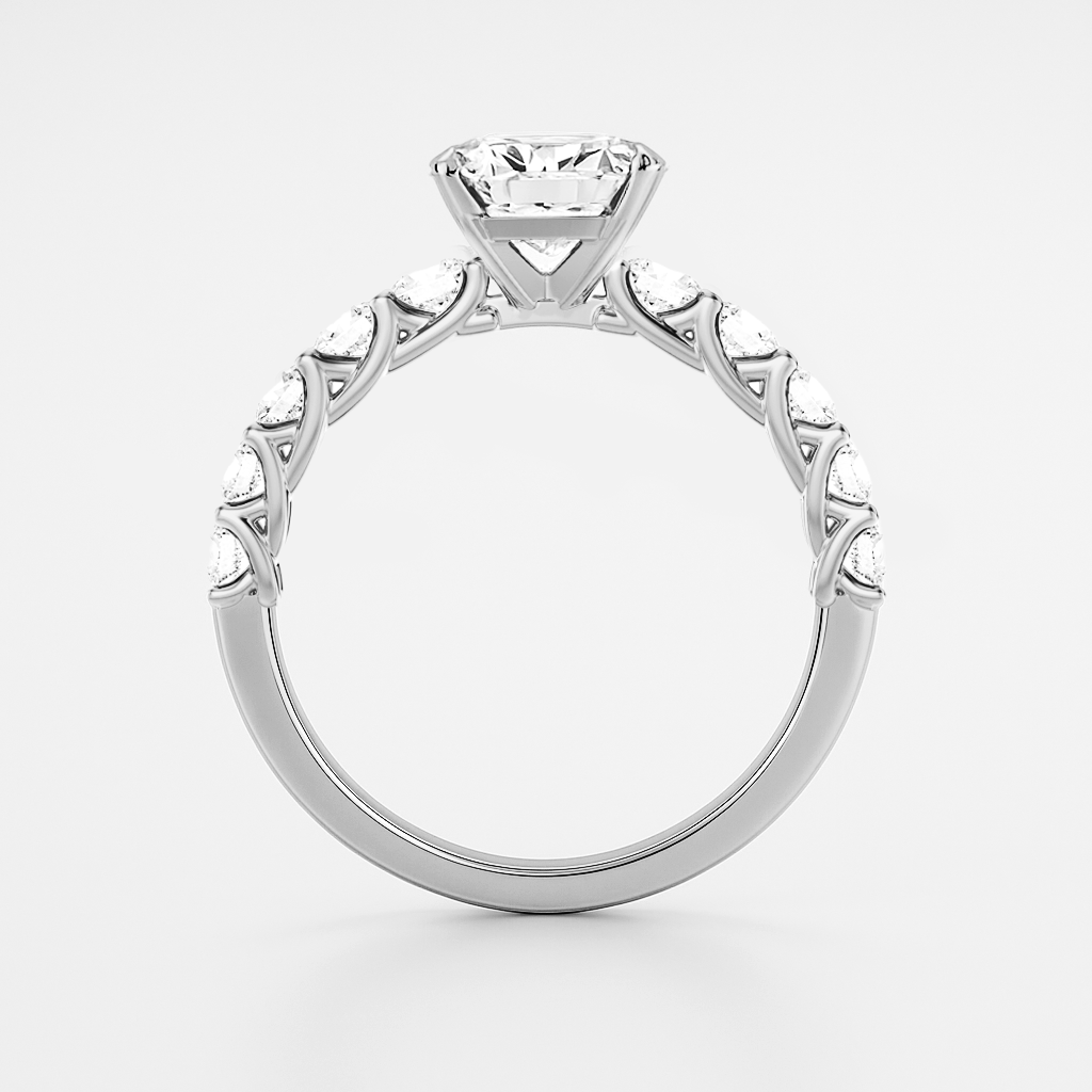 The Paris Ring - Large Diamond Pave Band
