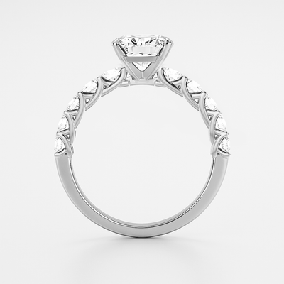 The Paris Ring - Large Diamond Pave Band