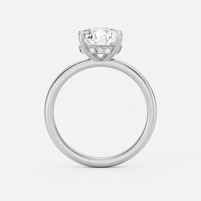 The Siena Ring - Hidden Halo Round Solitaire
