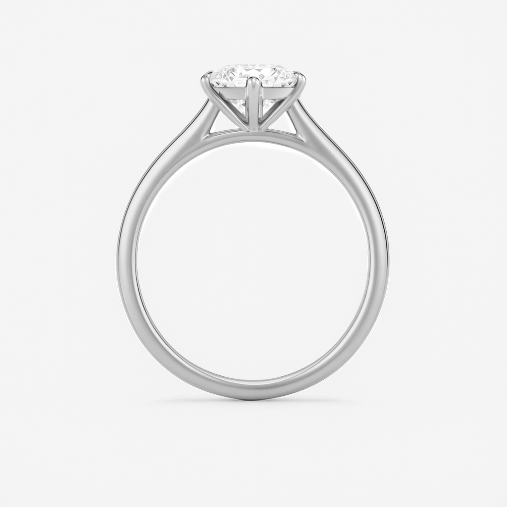 The Celine Ring – Cathedral Set Solitaire with Six-Claw Setting