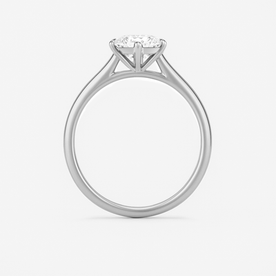 The Celine Ring – Cathedral Set Solitaire with Six-Claw Setting