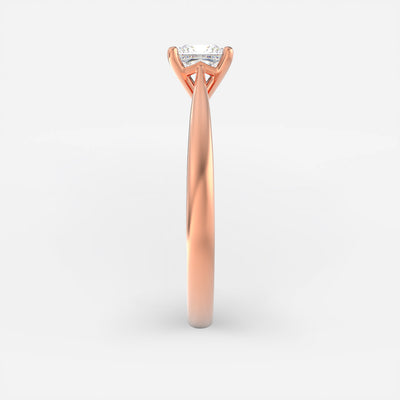The Victoria Ring - Cathedral Princess Solitaire - Lab Grown Diamond