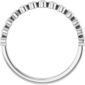 White Gold 1/6 CTW Natural Diamond Anniversary Band