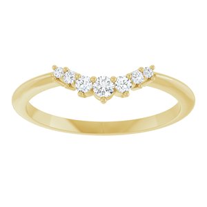 1/8 CTW Natural Diamond Contour Band