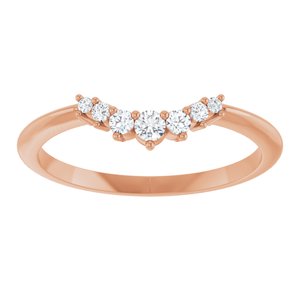 1/8 CTW Natural Diamond Contour Band