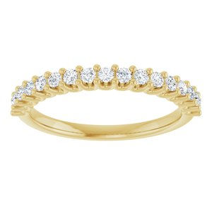 14K Yellow 1/3 CTW Lab-Grown Diamond Anniversary Band