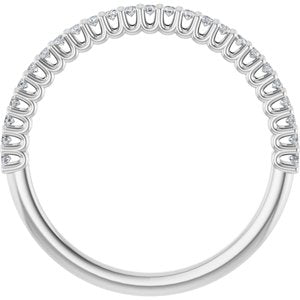 Platinum 1/5 CTW Lab-Grown Diamond Anniversary Band