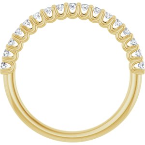 14K Yellow 1/3 CTW Lab-Grown Diamond Anniversary Band