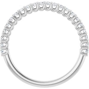 14K White 1/3 CTW Lab-Grown Diamond Anniversary Band