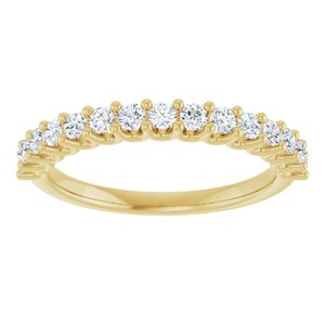 14K Yellow 1/2 CTW Lab-Grown Diamond Anniversary Band