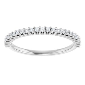 14K White 1/5 CTW Lab-Grown Diamond Anniversary Band