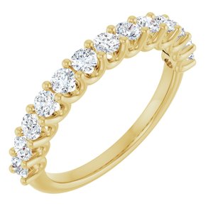 14K Yellow 9/10 CTW Lab-Grown Diamond Anniversary Band