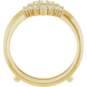 14K Yellow 1/4 CTW Lab-Grown Diamond Ring Guard