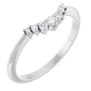 1/8 CTW Natural Diamond Contour Band