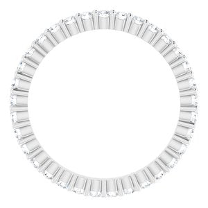 14K White 1/2 CTW Lab-Grown Diamond Eternity Band