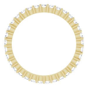 14K Yellow 1/2 CTW Lab-Grown Diamond Eternity Band