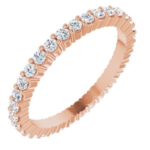 14K Rose 1/2 CTW Lab-Grown Diamond Eternity Band