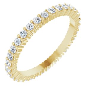 14K Yellow 1/2 CTW Lab-Grown Diamond Eternity Band