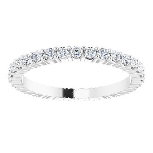 14K White 1/2 CTW Lab-Grown Diamond Eternity Band