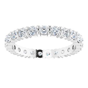 Platinum 1 1/6 CTW Diamond Round Eternity Band