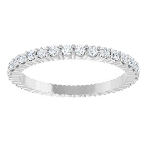 14K White 1/2 CTW Lab-Grown Diamond Eternity Band