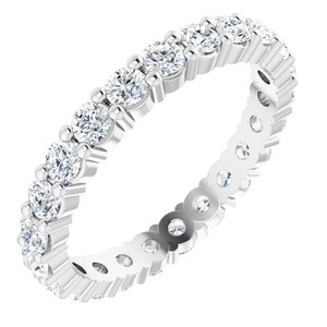 Platinum 1 1/6 CTW Diamond Round Eternity Band