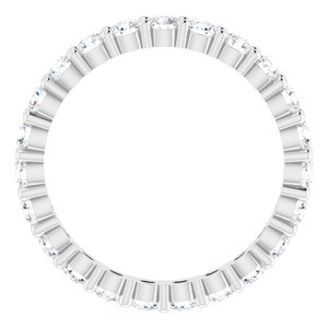 Platinum 1 1/6 CTW Diamond Round Eternity Band