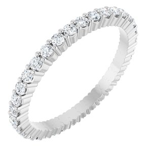 14K White 1/2 CTW Lab-Grown Diamond Eternity Band