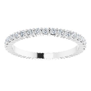 14K White 1/2 CTW Lab-Grown Diamond Eternity Band