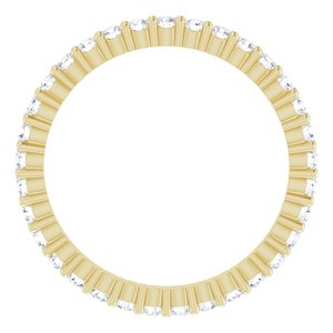 14K Yellow 1/2 CTW Lab-Grown Diamond Eternity Band