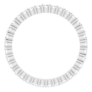 14K White 1/2 CTW Lab-Grown Diamond Eternity Band