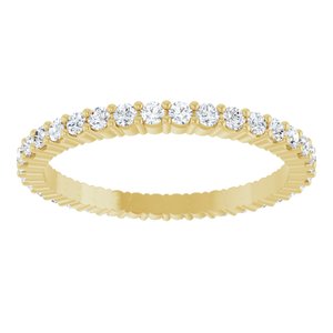 14K Yellow 1/2 CTW Lab-Grown Diamond Eternity Band