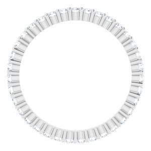 14K White 1/2 CTW Lab-Grown Diamond Eternity Band