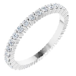 14K White 1/2 CTW Lab-Grown Diamond Eternity Band