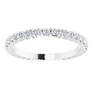 14K White 1/2 CTW Lab-Grown Diamond Eternity Band