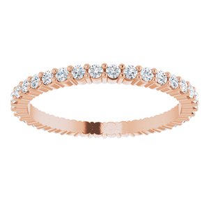 14K Rose 1/2 CTW Lab-Grown Diamond Eternity Band