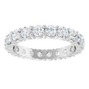 14K White 2 1/8 CTW Lab-Grown Diamond Eternity Band