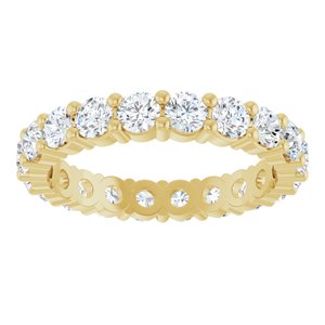 14K Yellow 1 9/10 CTW Lab-Grown Diamond Eternity Band