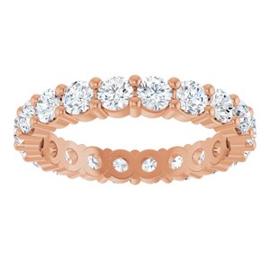 14K Rose 1 9/10 CTW Lab-Grown Diamond Eternity Band