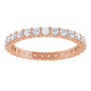 14K Rose 7/8 CTW Lab-Grown Diamond Eternity Band